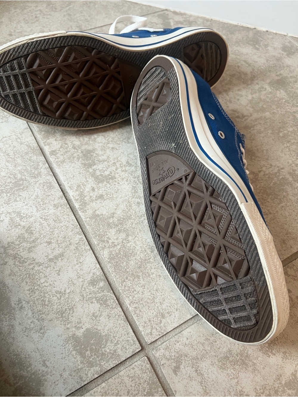 Converse All-Star Blue Low Top Canvas Sneakers - Picture 6 of 9